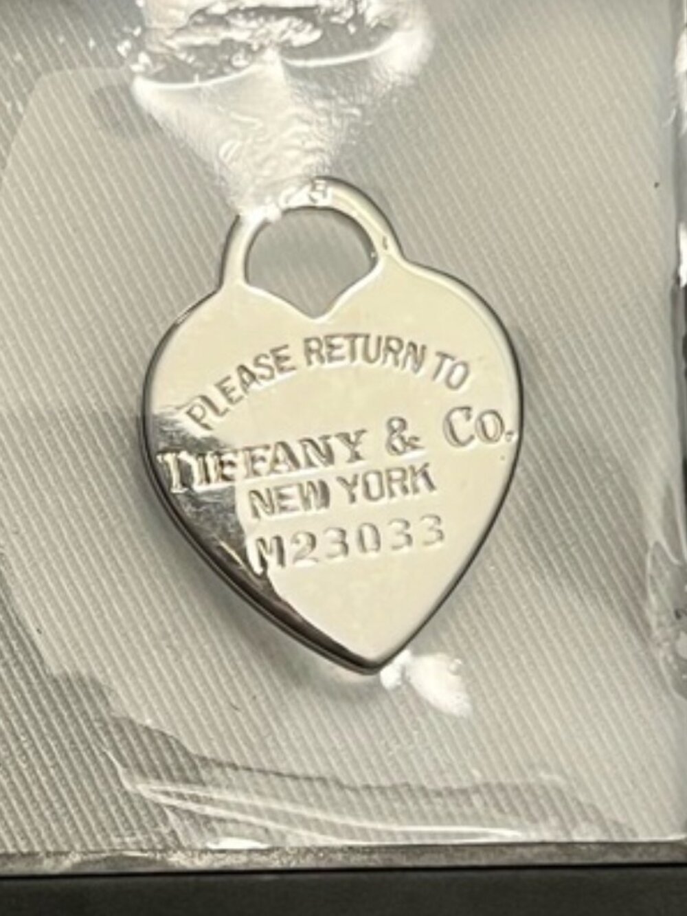 Return to Tiffany & Co. Authentic Large Sterling Silver Heart Charm